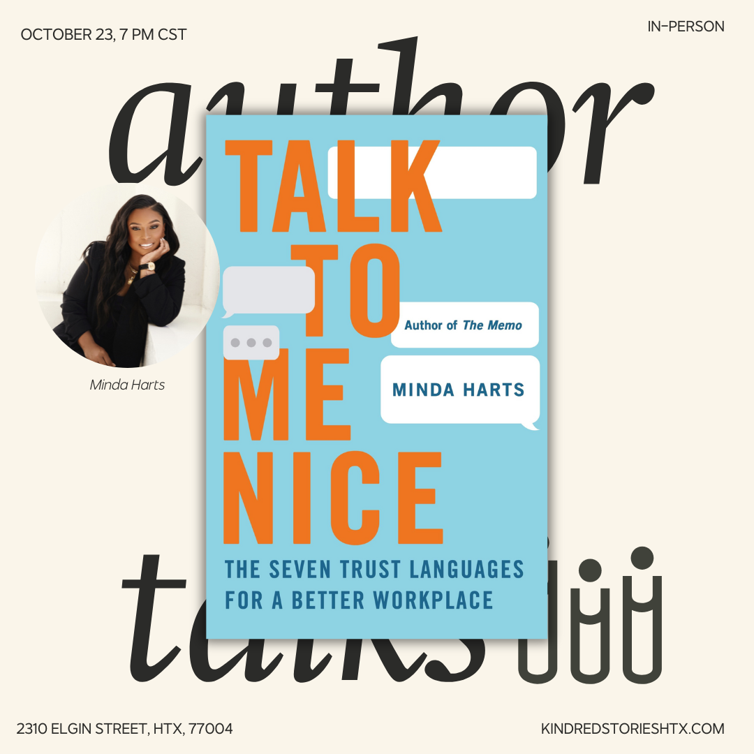 IRL AUTHOR TALK: Talk To Me Nice with Minda Harts - October 23 @ 7PM
