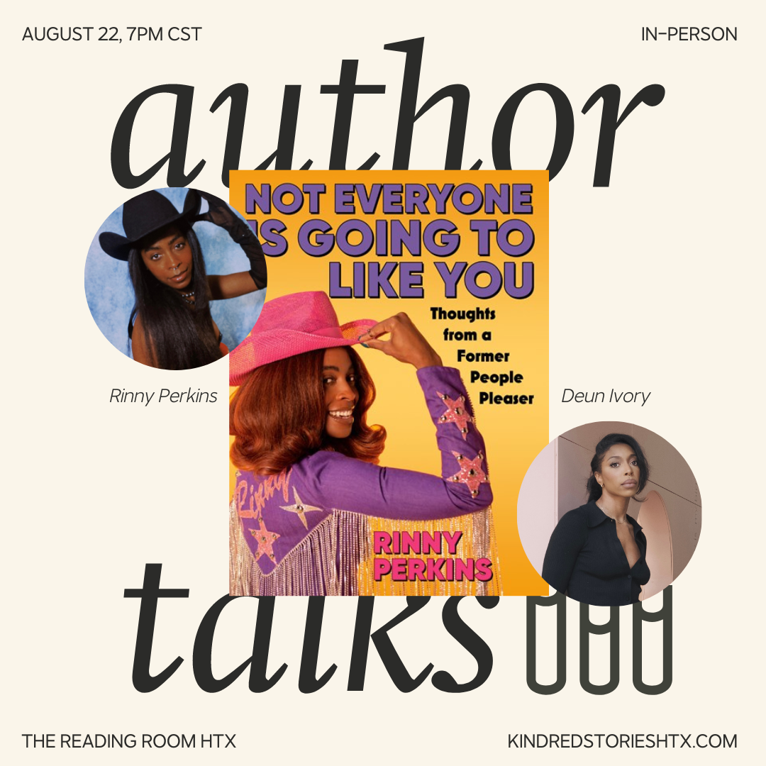 IRL AUTHOR TALK: Not Everyone is Going to Like You with Rinny Perkins - August 22 at 7PM