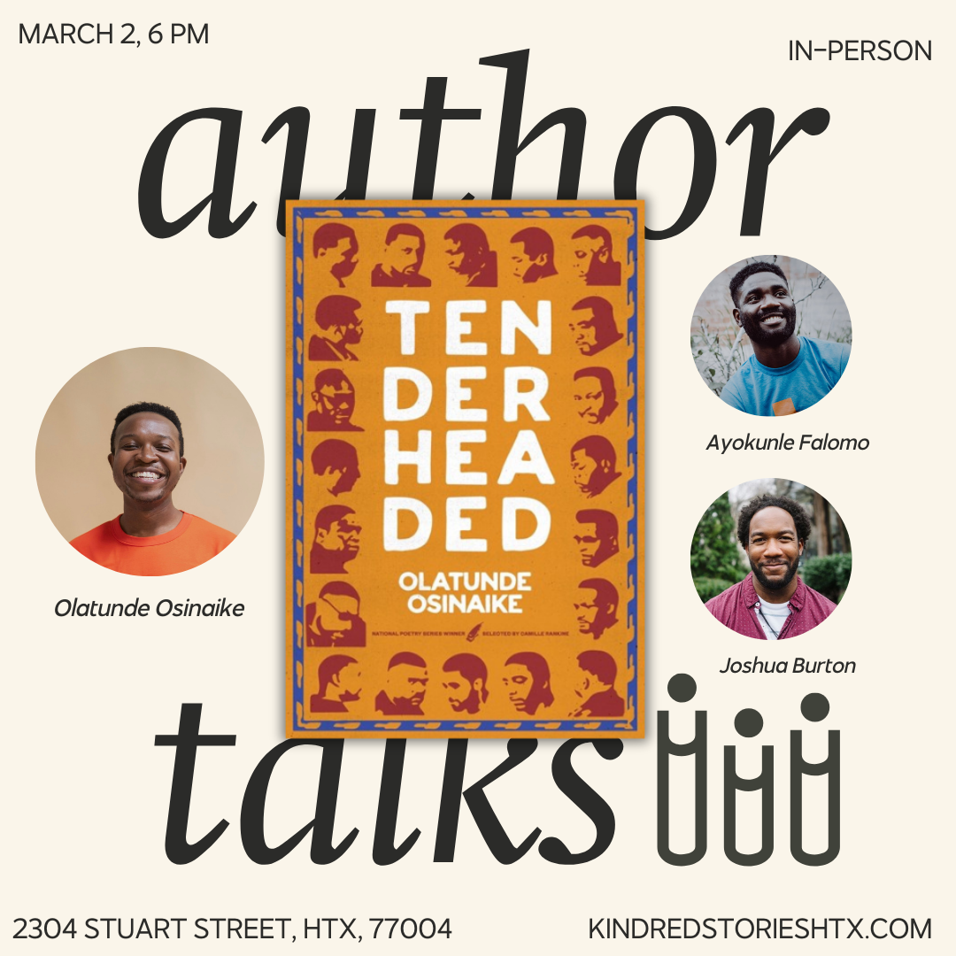 IRL Poetry Reading: Tender Headed with Olatunde Osinaike - March 2 @6PM