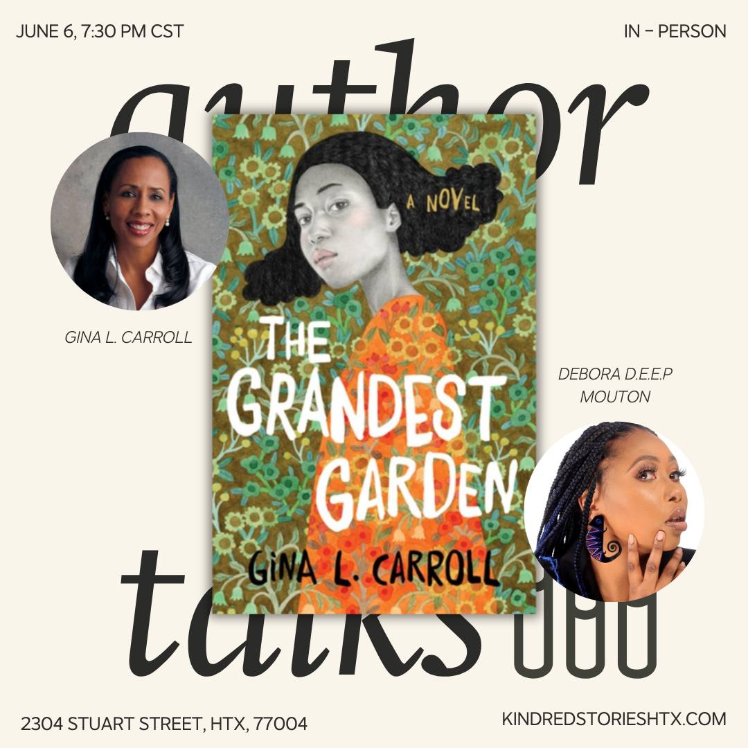IRL AUTHOR TALK: The Grandest Garden with Gina L. Carroll - June 6 @ 7:30 PM CST