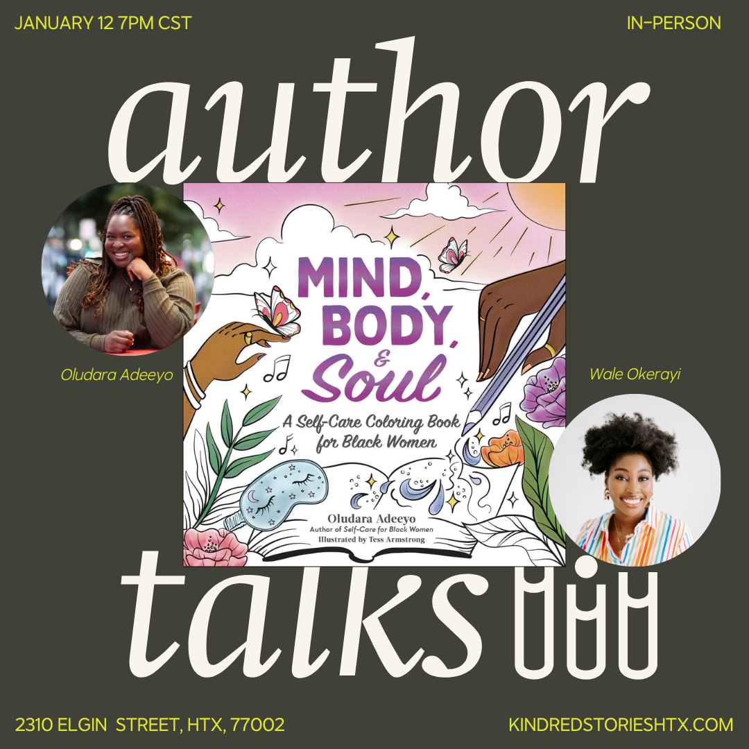 IRL AUTHOR TALK: Mind, Body & Soul with Oludara Adeeyo - January 12 at 7PM