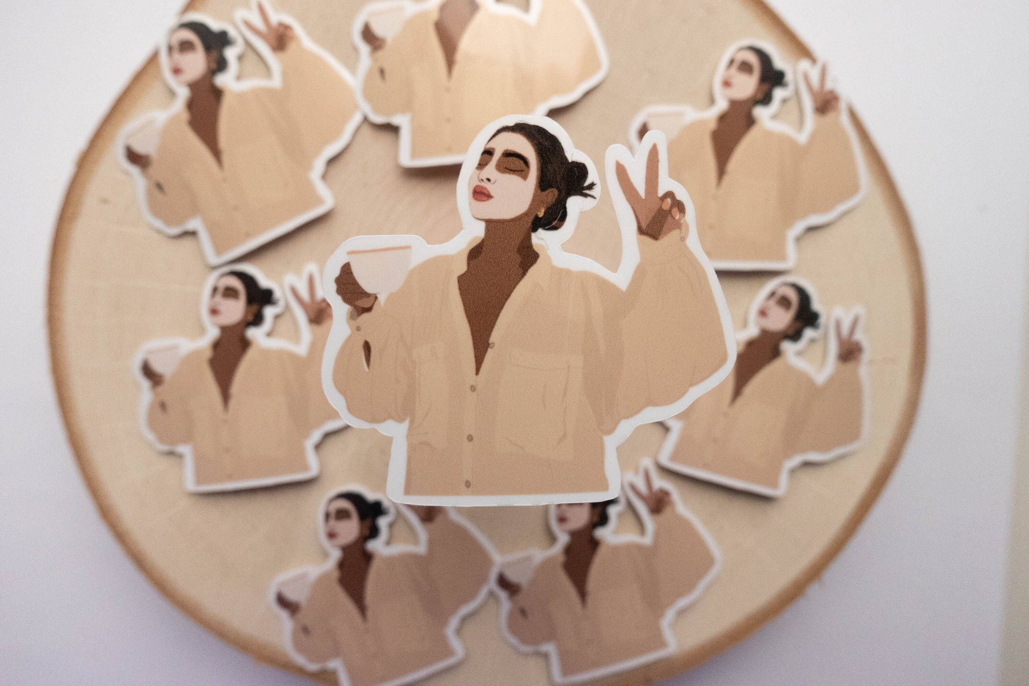 Self Care Woman Sticker, Black Woman Sticker