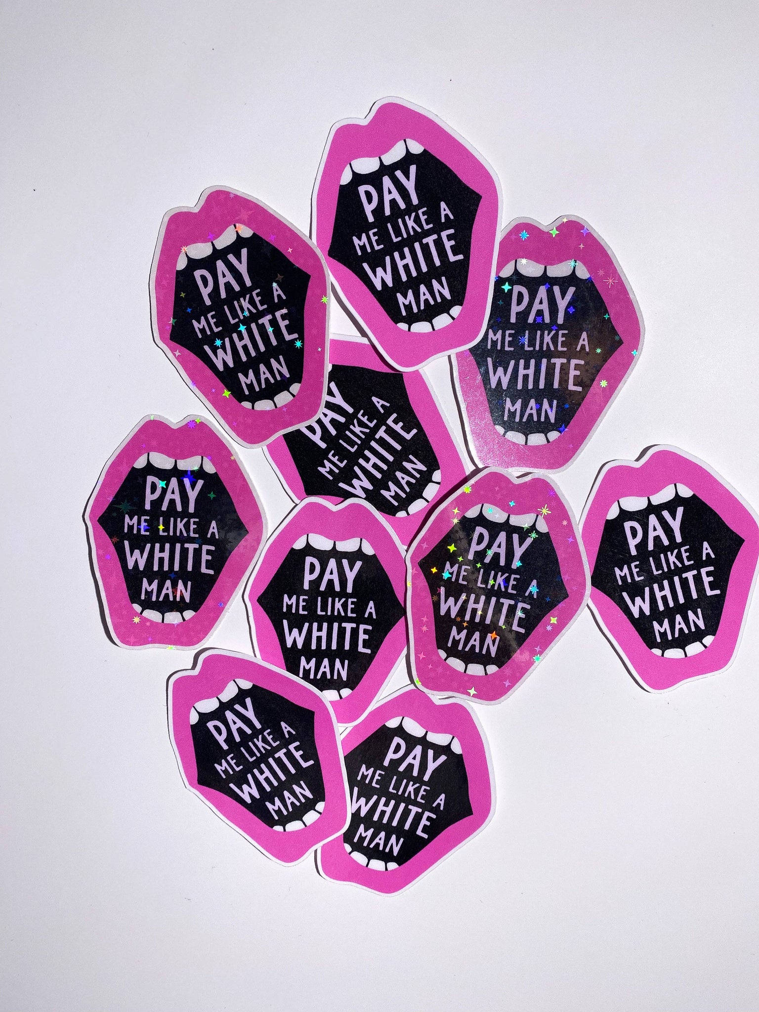 Pay Me Like A White Man Sticker