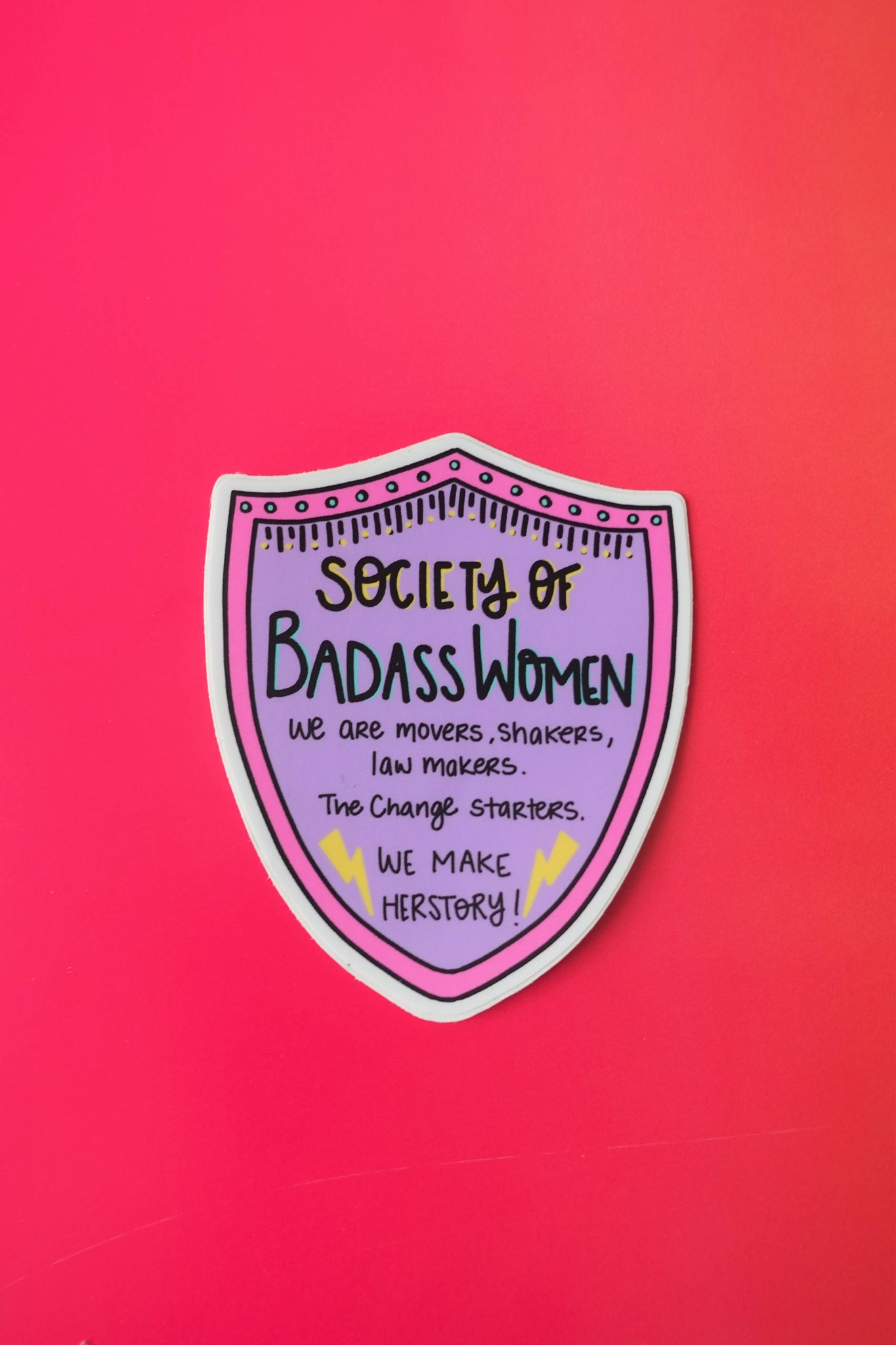 Society of Badass Women Sticker