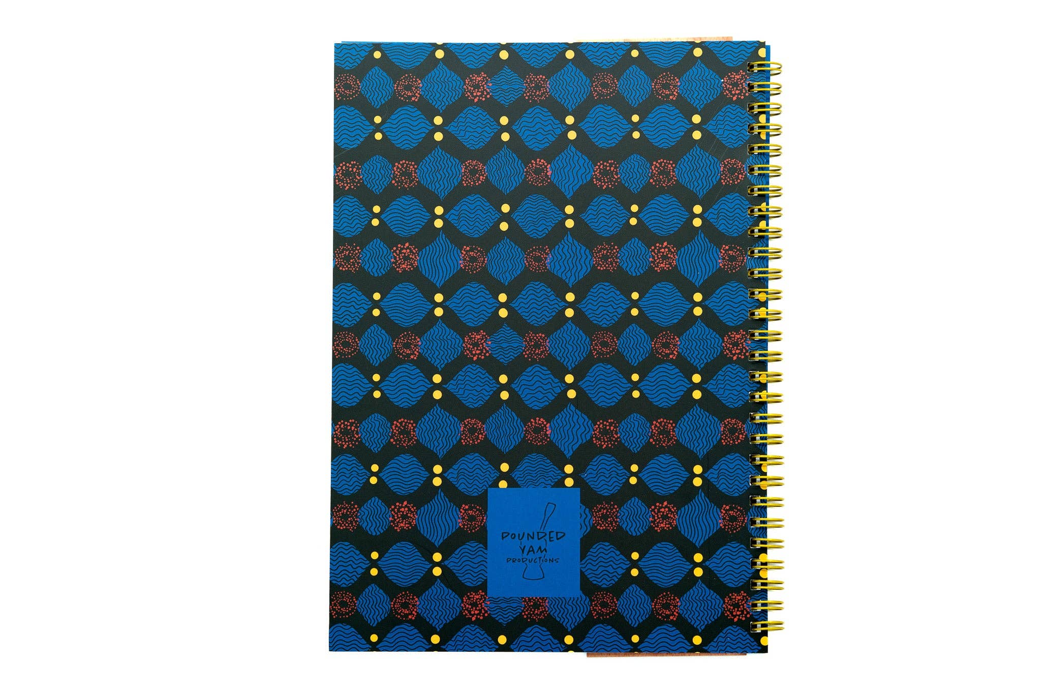 African Print Soft Cover Spiral Notebook - X