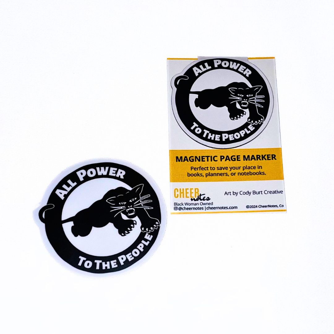All Power Magnetic Page Marker Bookmarks | Black Panther