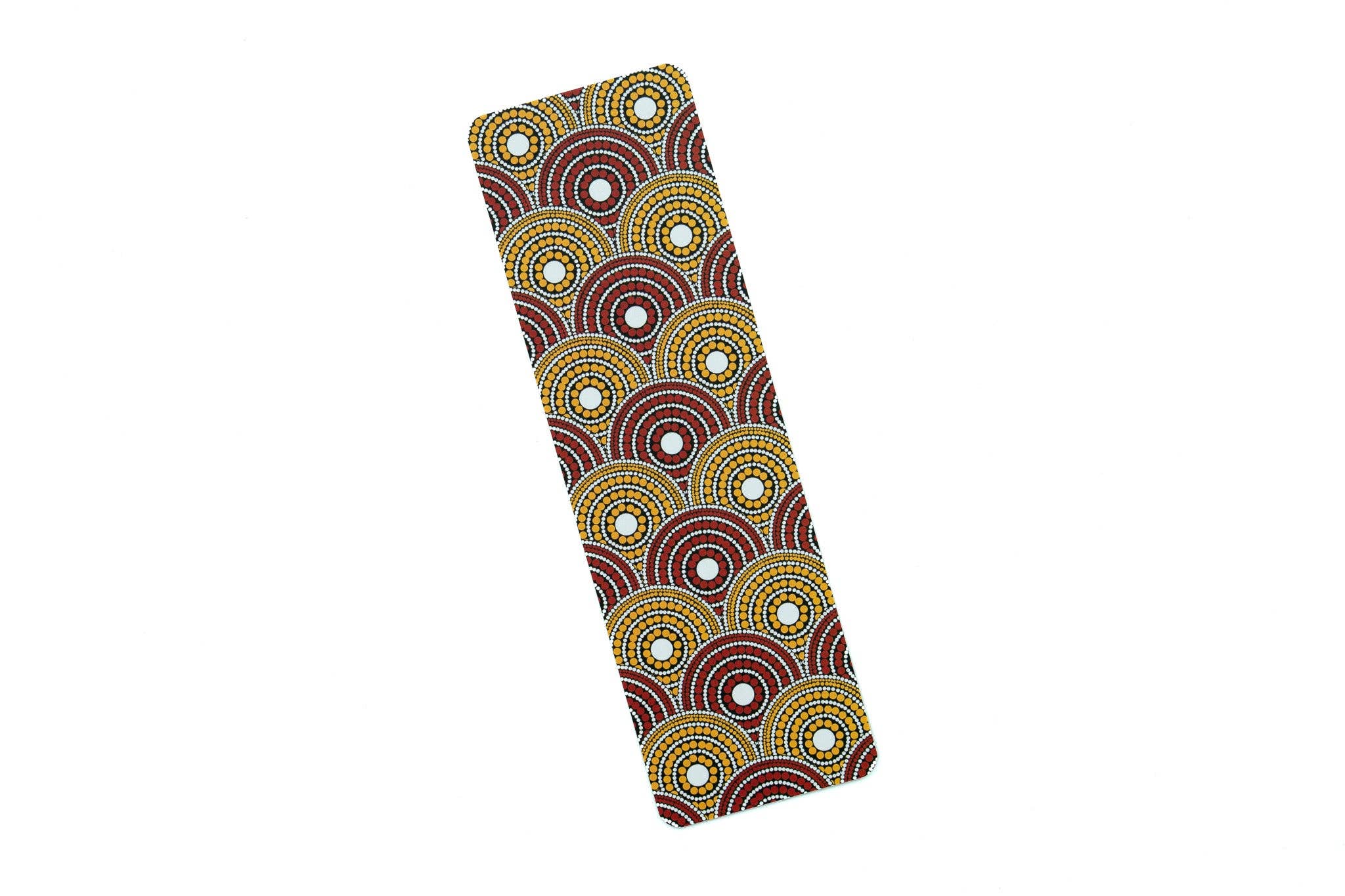 African Print Bookmark - Red and Yellow (Ankara)