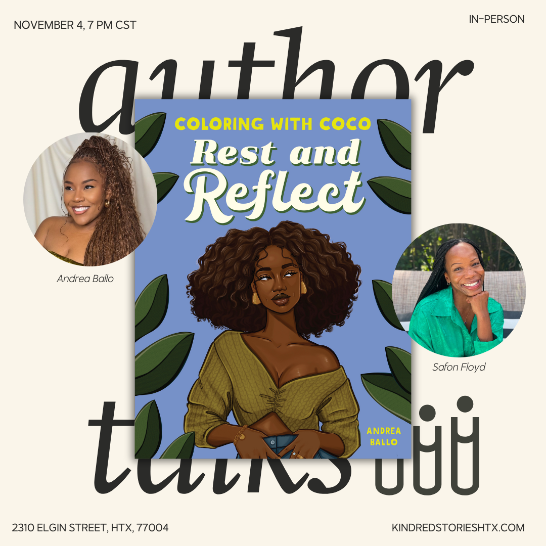 IRL AUTHOR TALK:  Coloring with Coco: Rest and Reflect with Andrea Ballo - November 4 @ 7PM