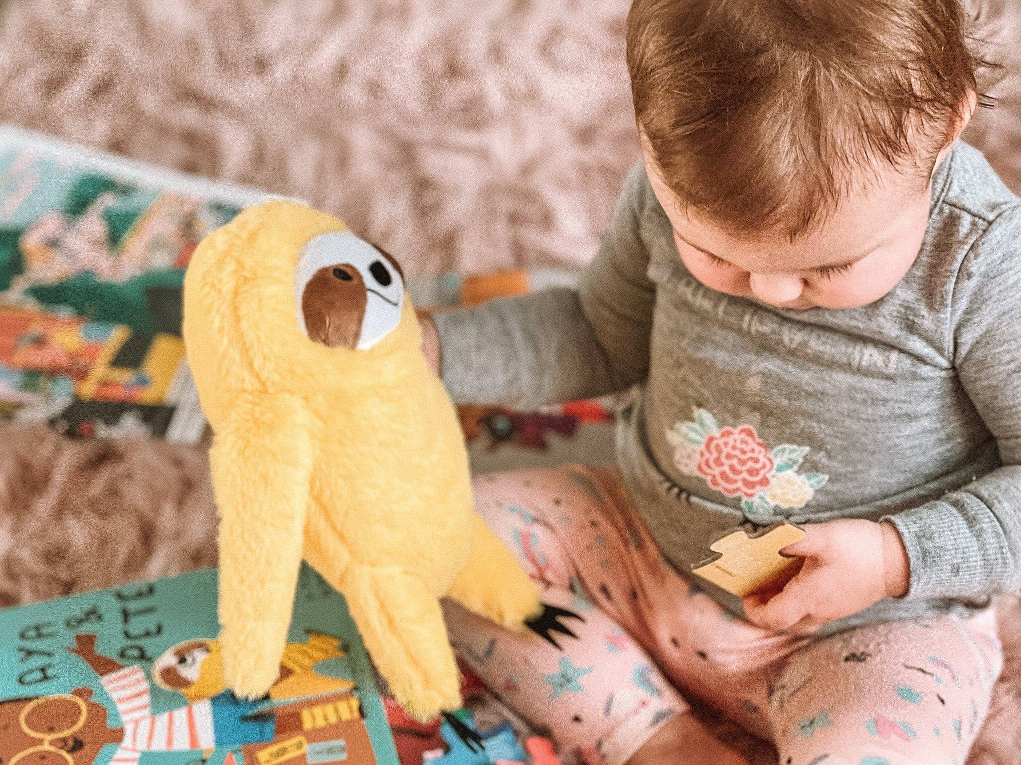 Aya & Pete Plush "Pete" Sloth Toy