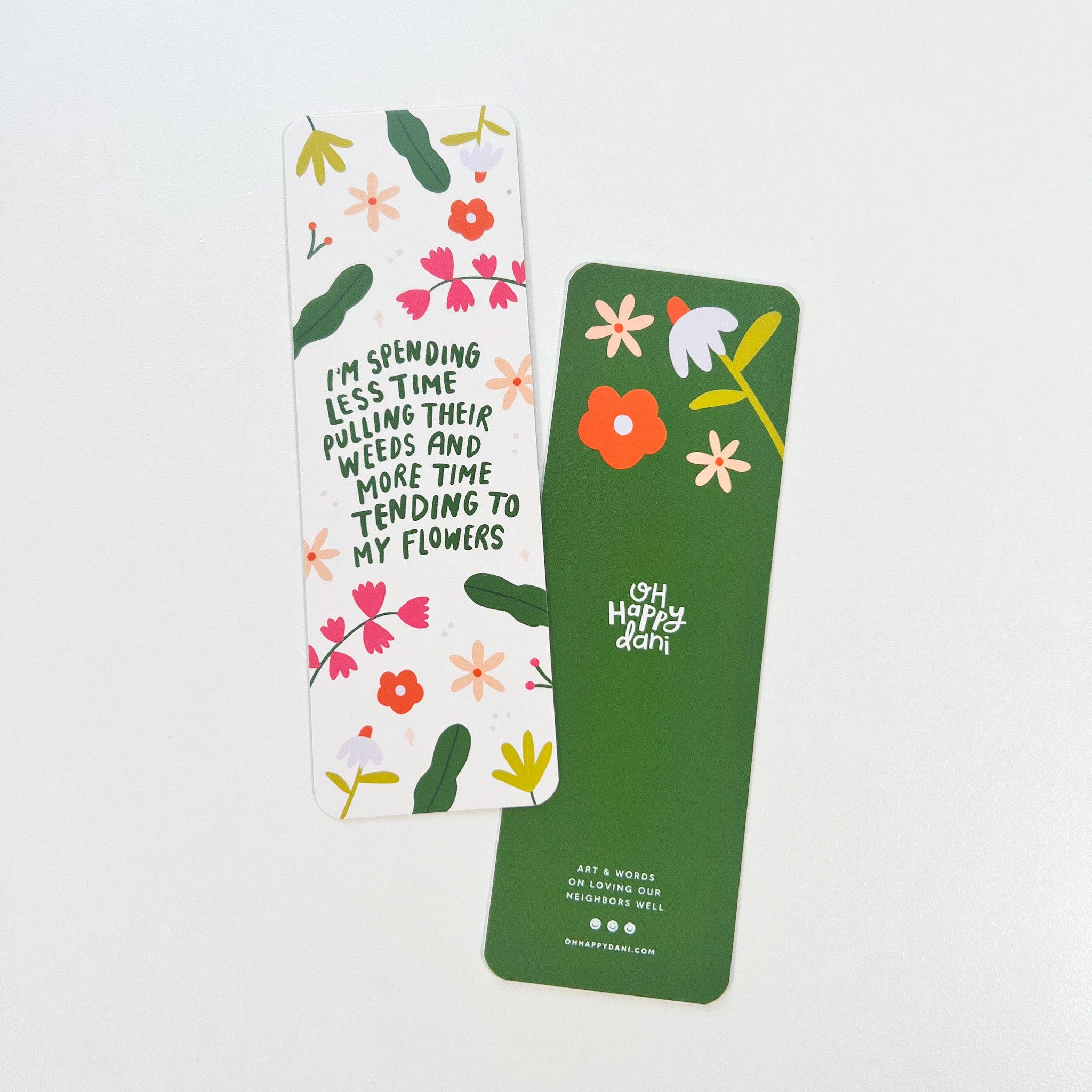 Weeds and Flowers Bookmark