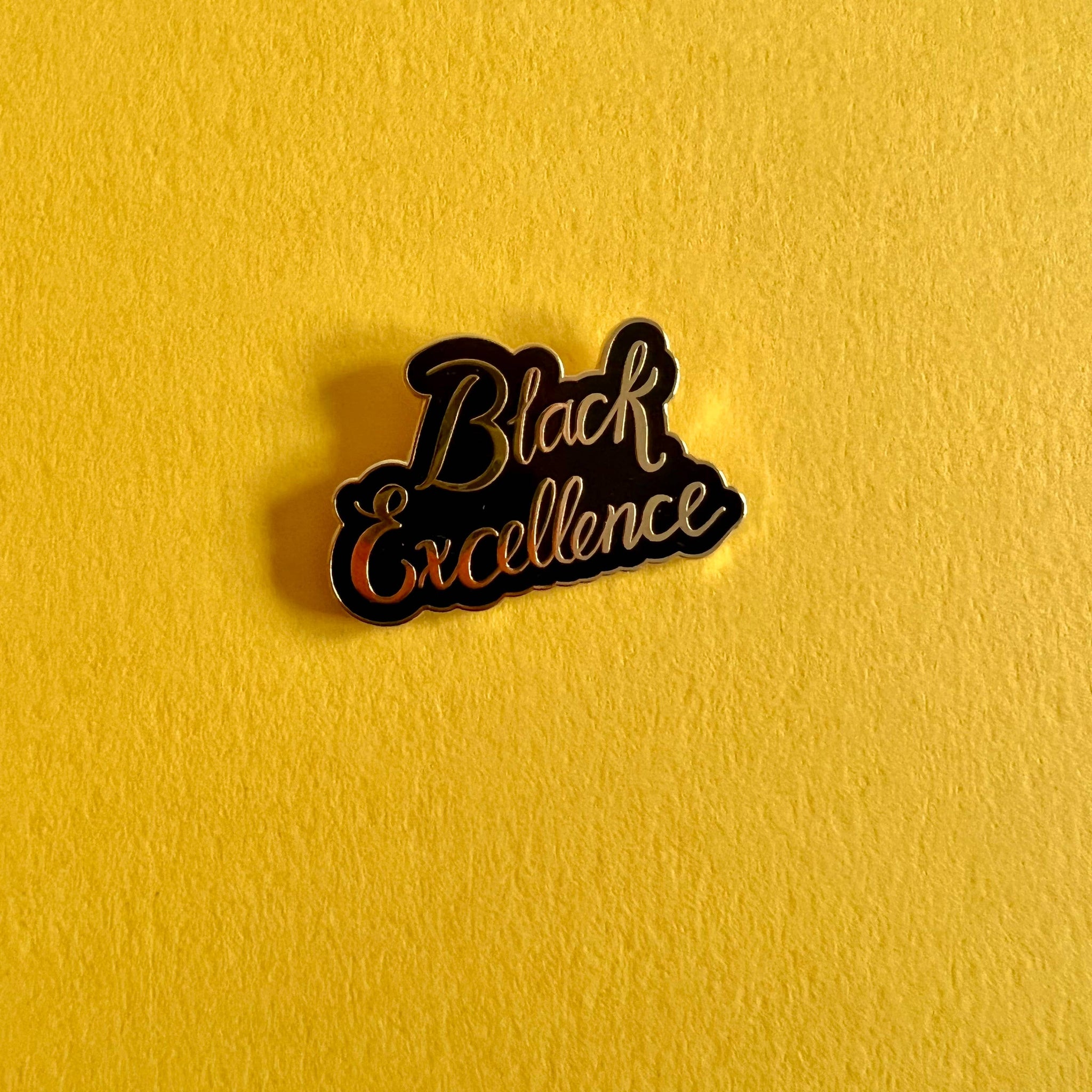 Black Excellence Enamel Pin