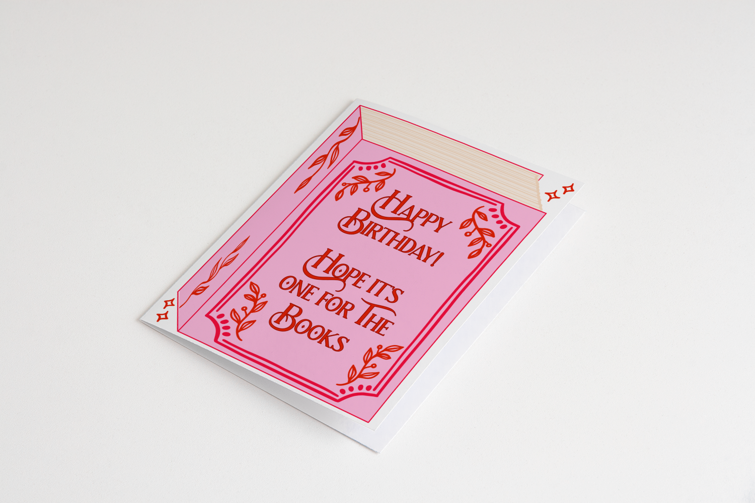 One For The Books Birthday Card