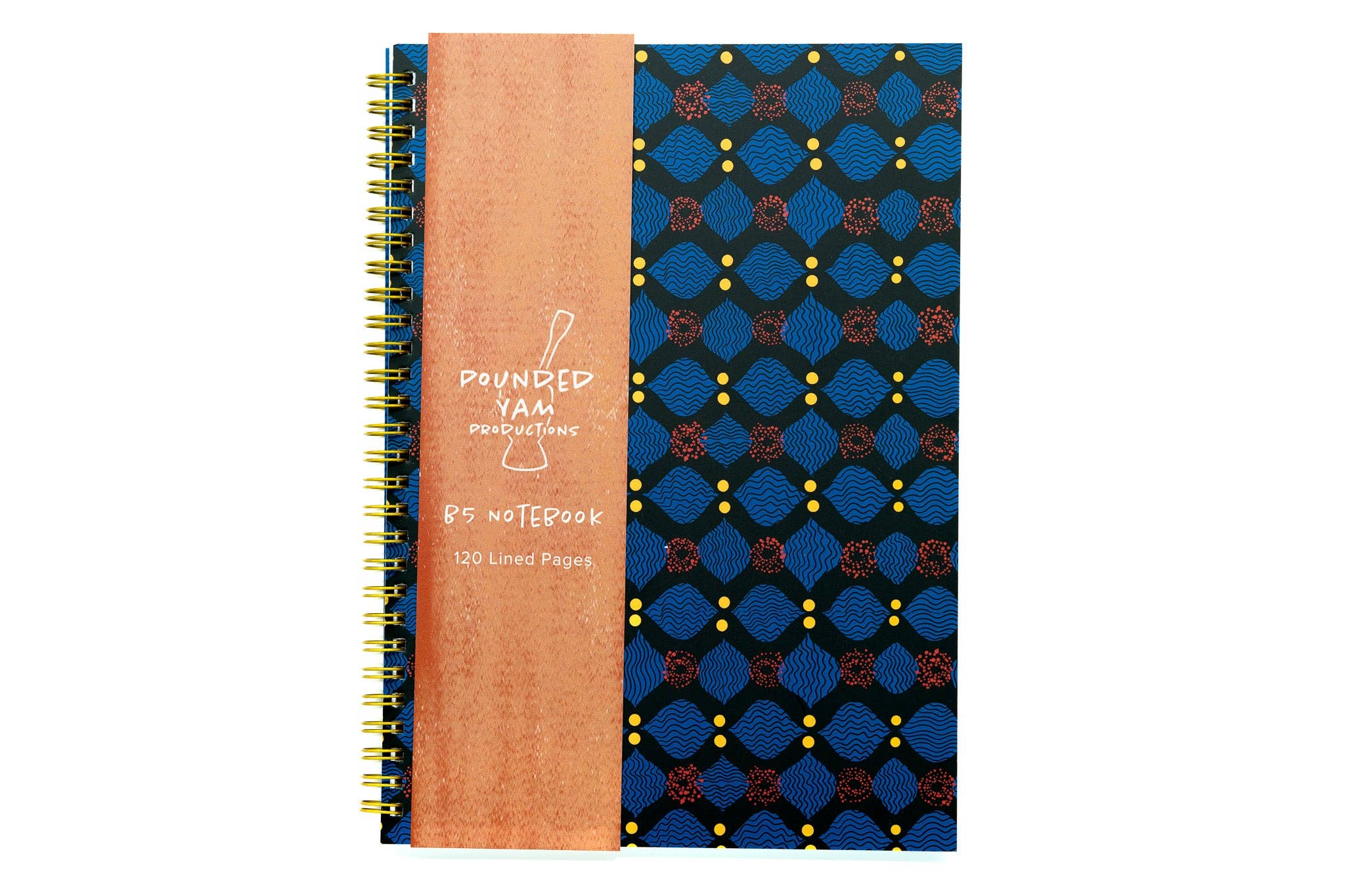 African Print Soft Cover Spiral Notebook - X