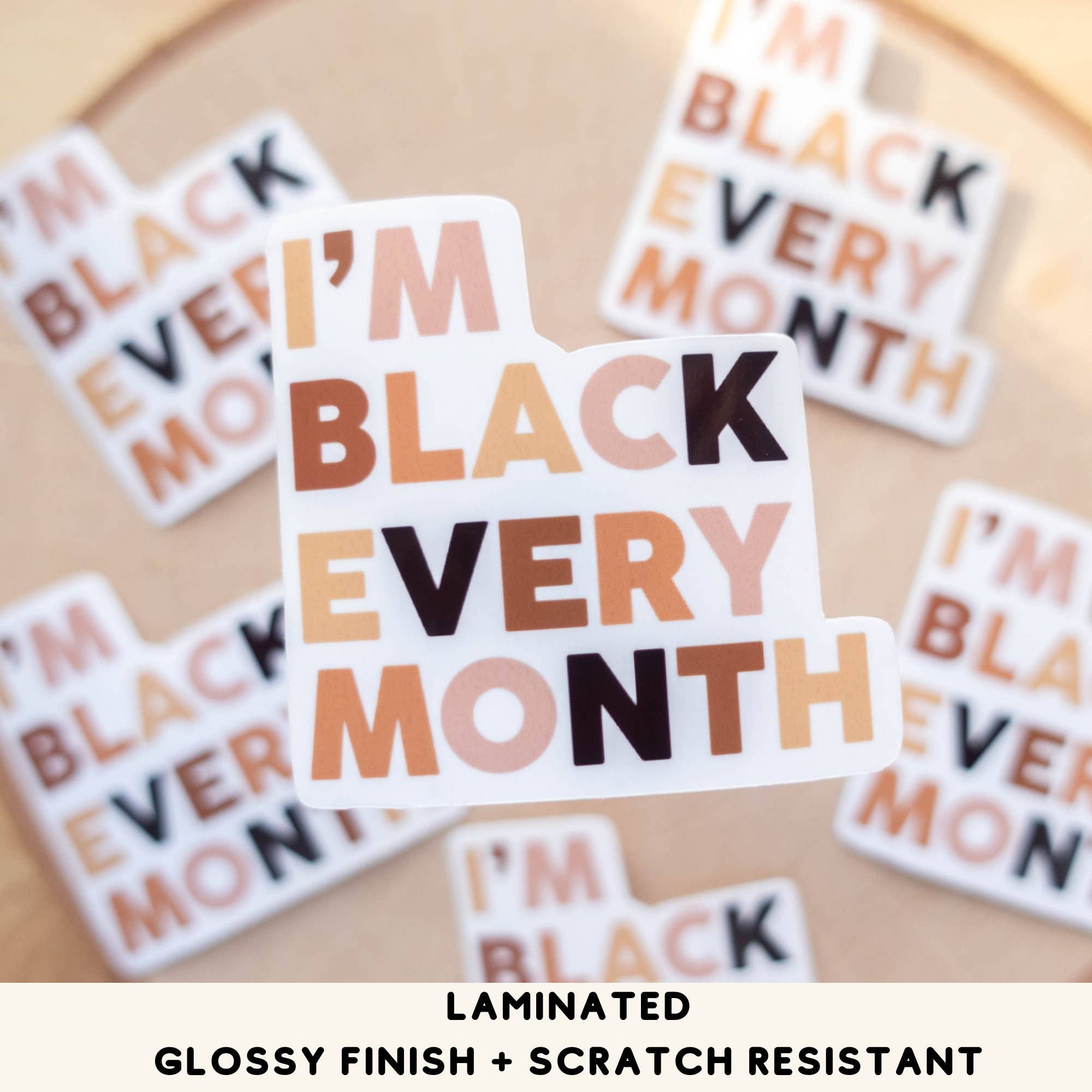 Black Lives Matter Vinyl Sticker for Laptops & Bottles