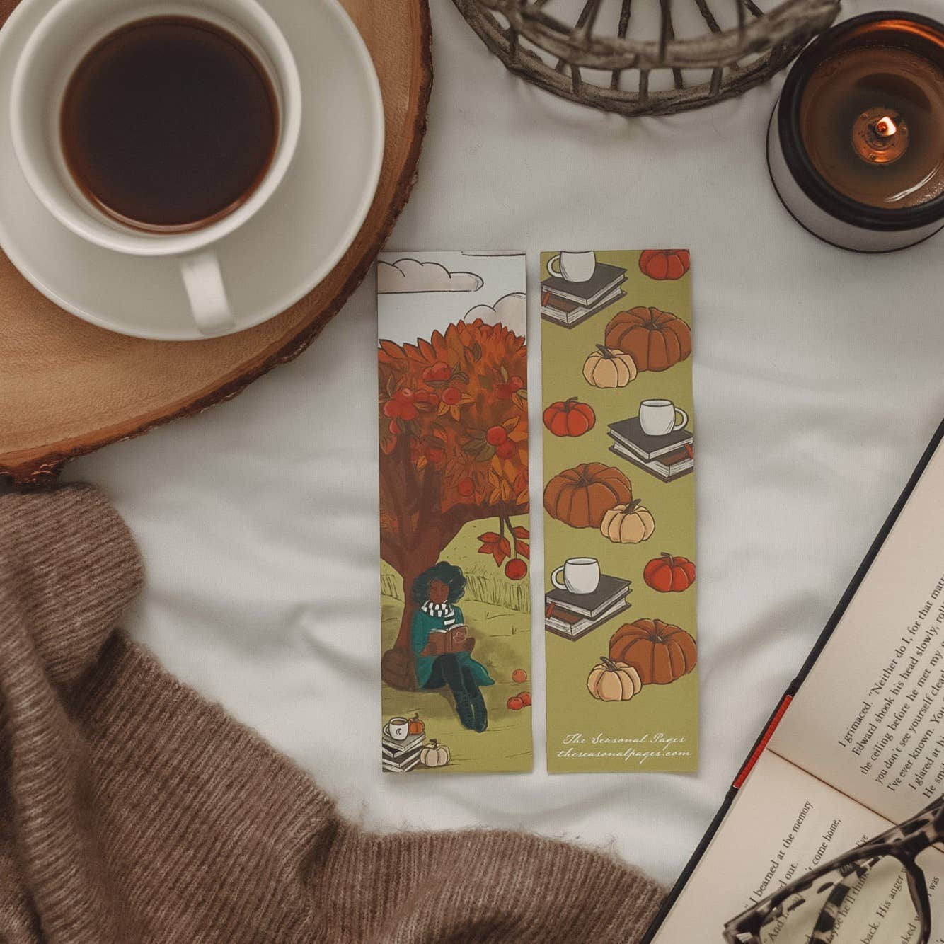 The Rose Fall Garden Bookmark