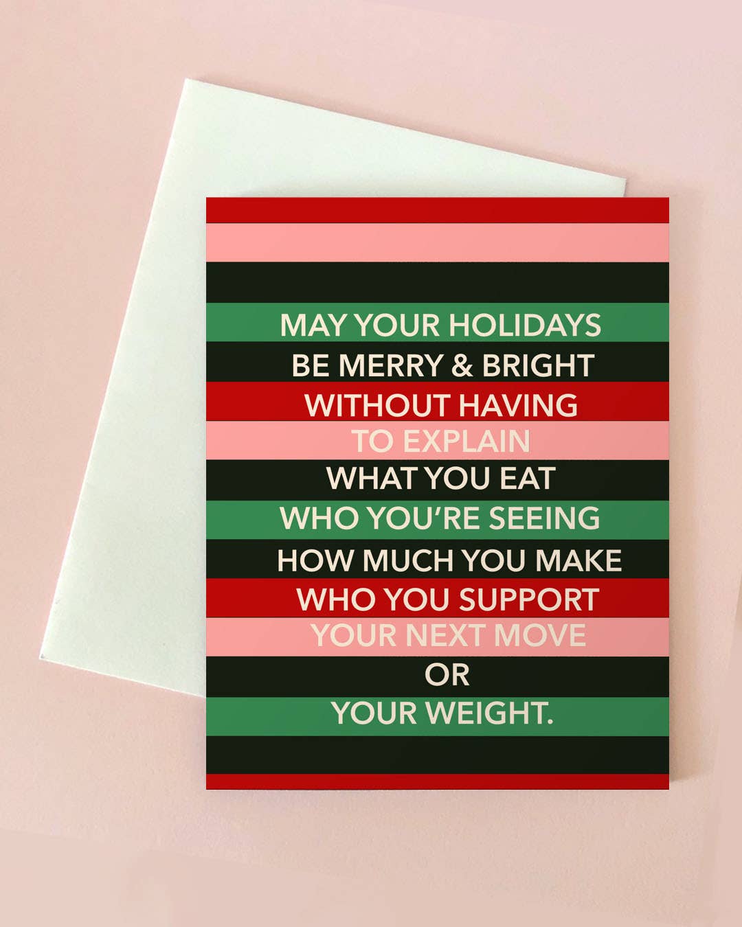 No Questions Holiday Card