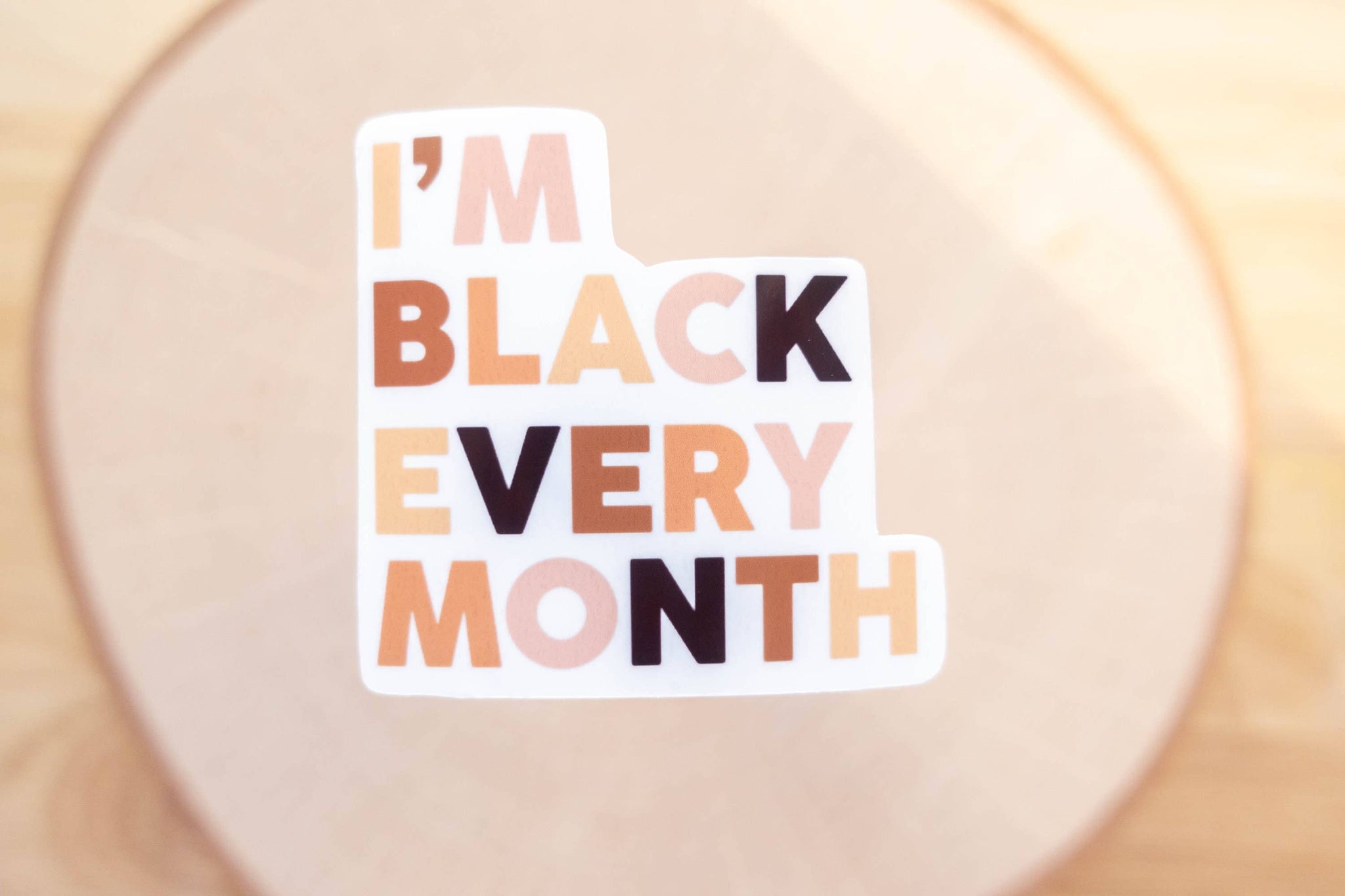 Black Lives Matter Vinyl Sticker for Laptops & Bottles
