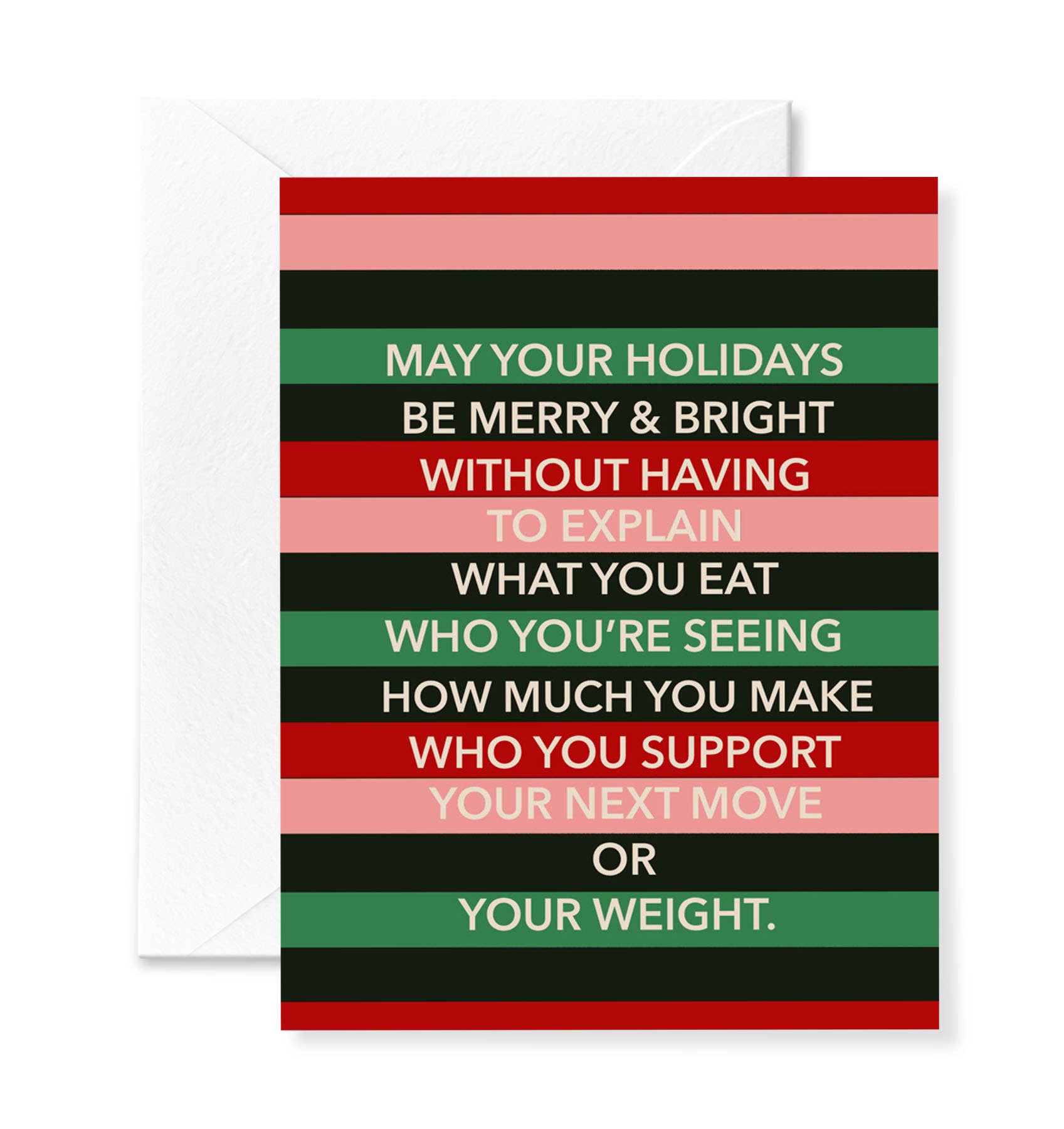 No Questions Holiday Card