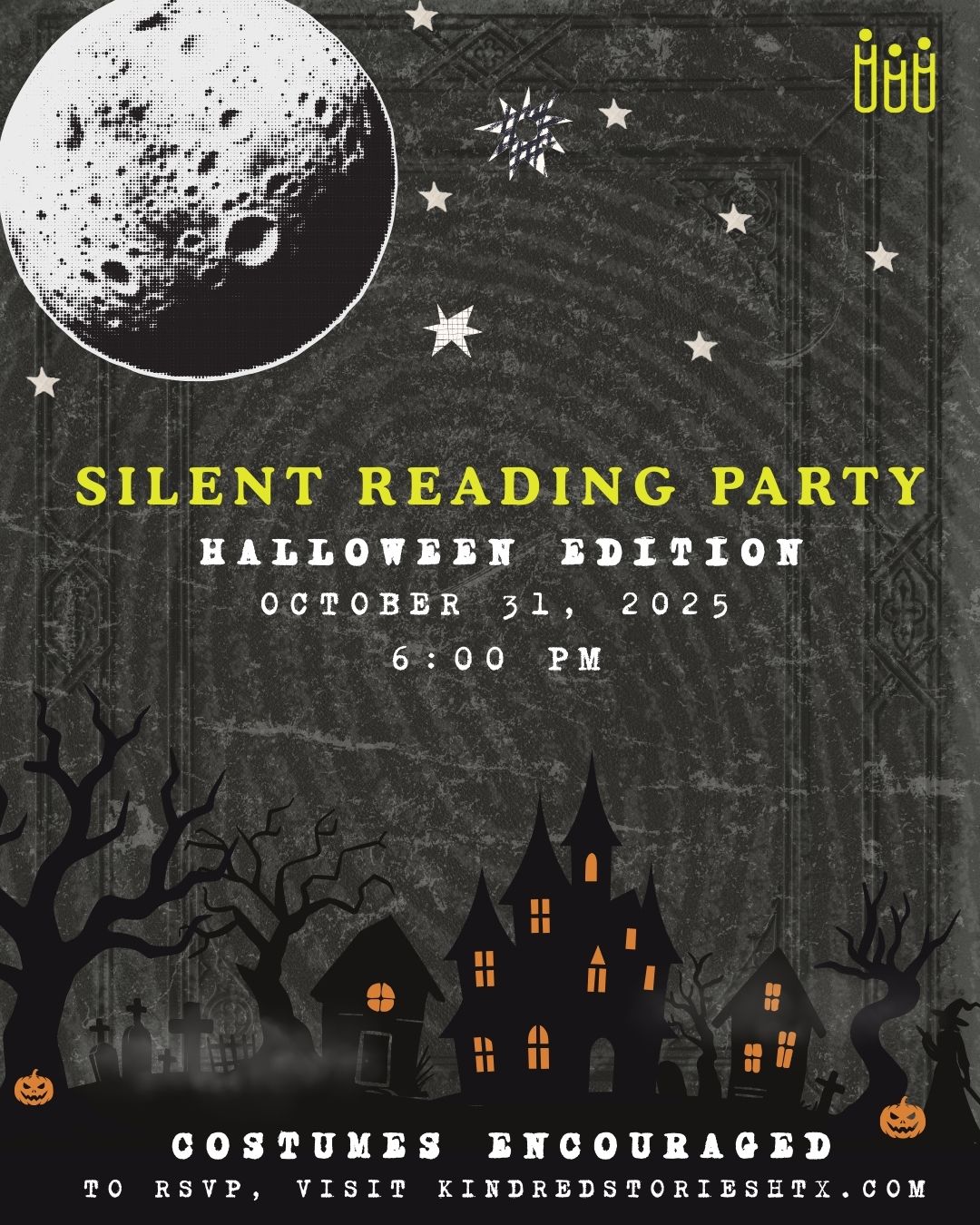 Spooky Season Silent Reading Party - October 31 @ 6 PM