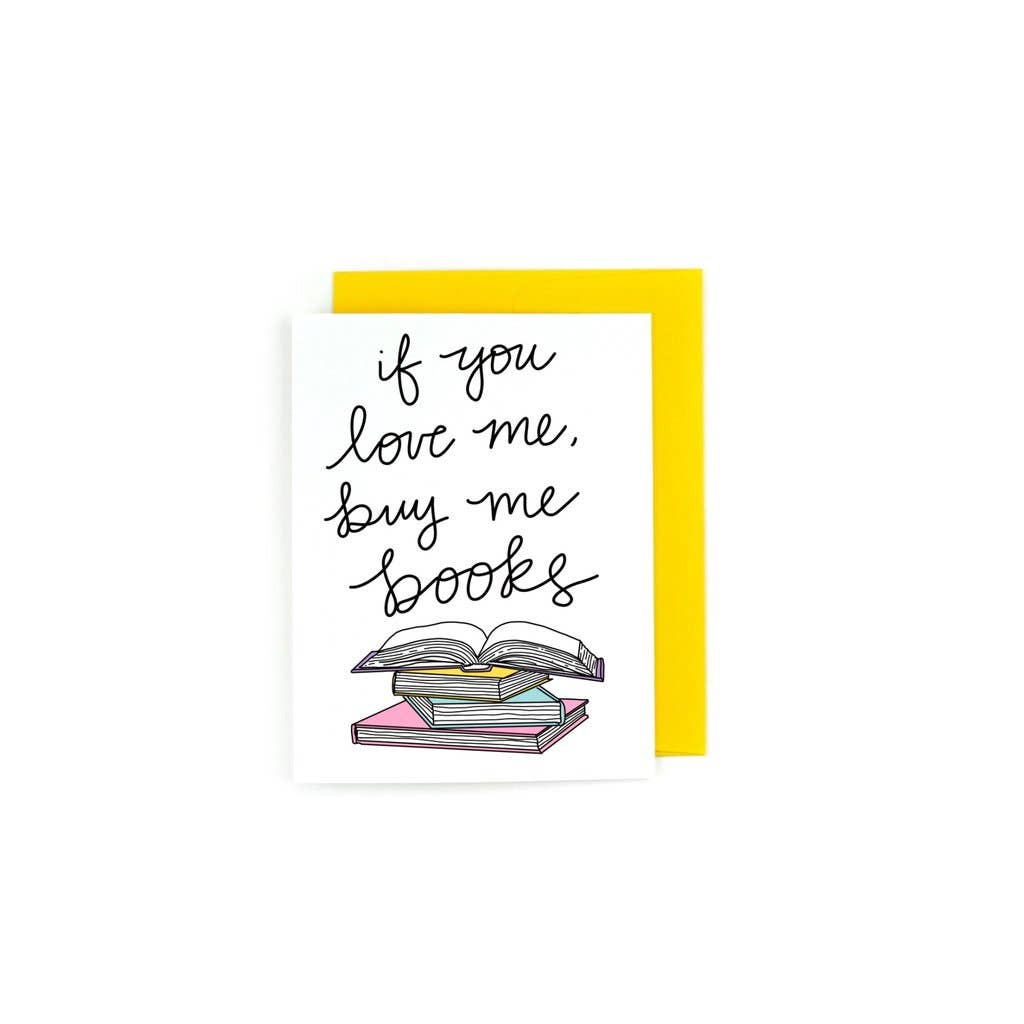 Buy Me Books Greeting Cards