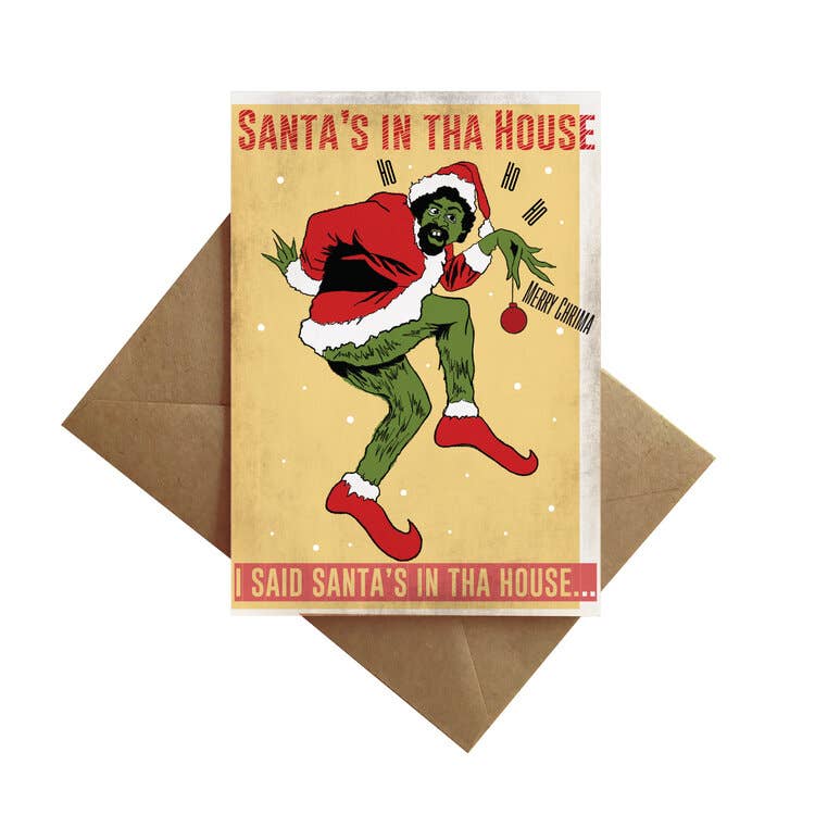 Santa Grinch Card