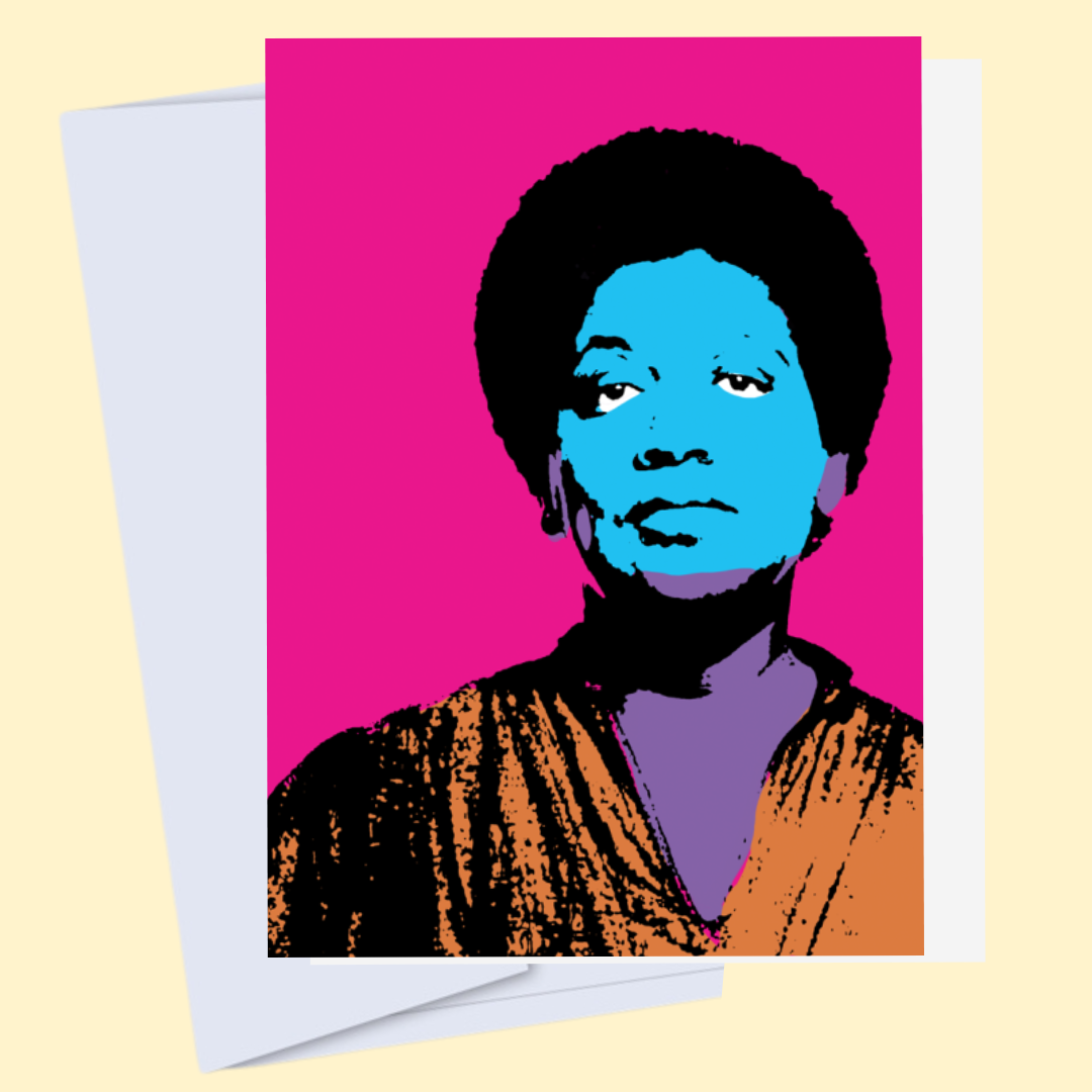 Audre Lorde -Iconic Black Author Art Card, Book Lovers