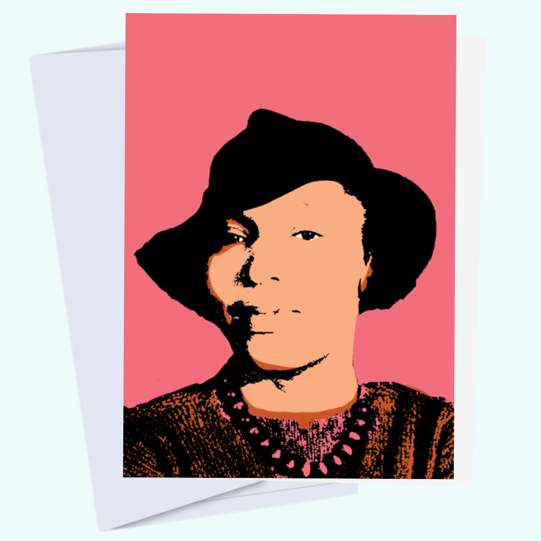 Zora Neale Hurston - Iconic Black Author Art Card, Book Lovers