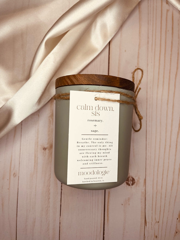 Calm Candle: Rosemary + Sage