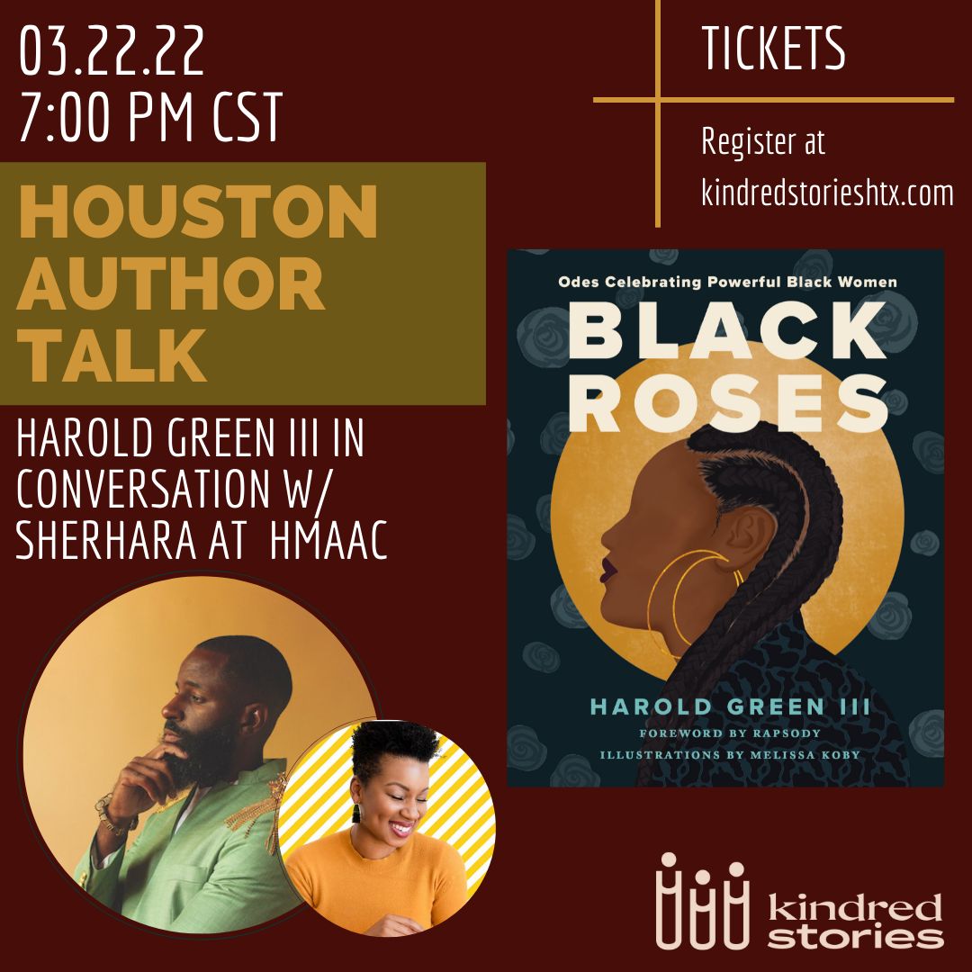IRL Author Talk: Black Roses with Harold Green III & Sherhara- March 22 @ 7:00 PM CST