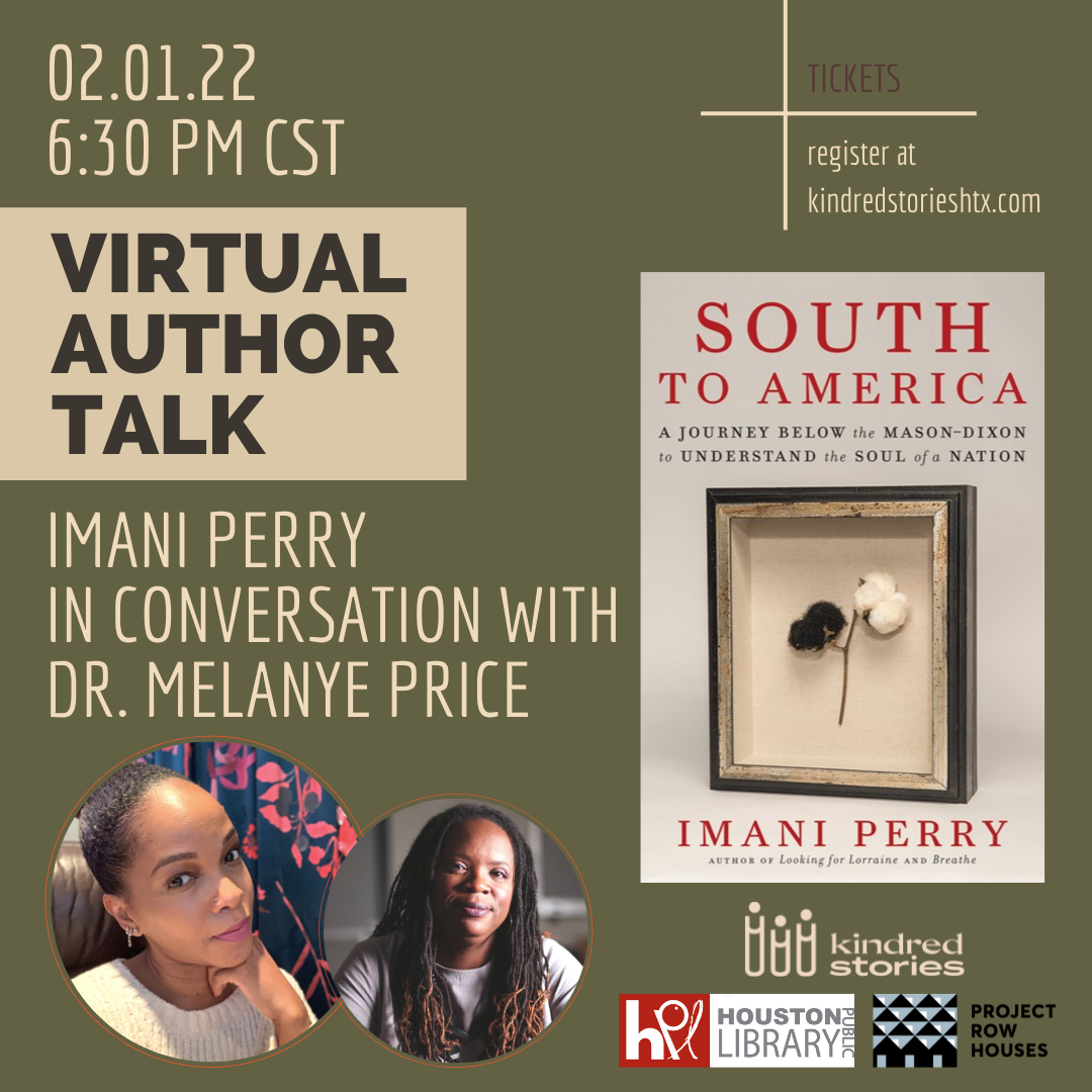 Virtual Author Talk: South to America with Imani Perry - Feb 1 @ 6:30 PM CST