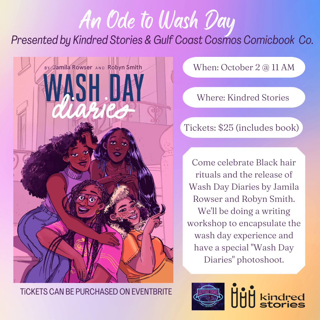 An Ode to Wash Day presented by Gulf Coast Cosmos x Kindred Stories - October 2 @ 11 AM CST (PURCHASE TICKETS ON EVENTBRITE)