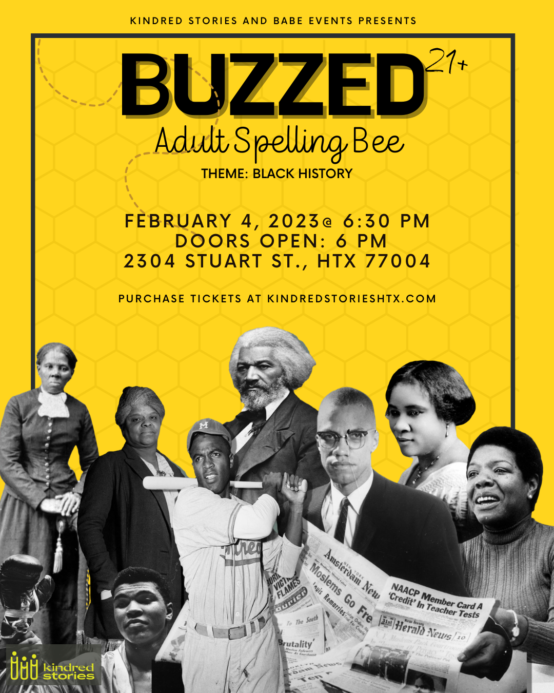 Buzzed Spelling Bee: Black History Month Edition - February 4th at 6:30 PM